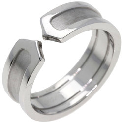 Cartier C2 Ring #59 K18 White Gold Women's