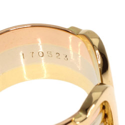 Cartier 2C LM #50 Ring, K18 Yellow Gold, K18WG, K18PG, Women's