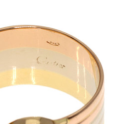 Cartier 2C LM #50 Ring, K18 Yellow Gold, K18WG, K18PG, Women's