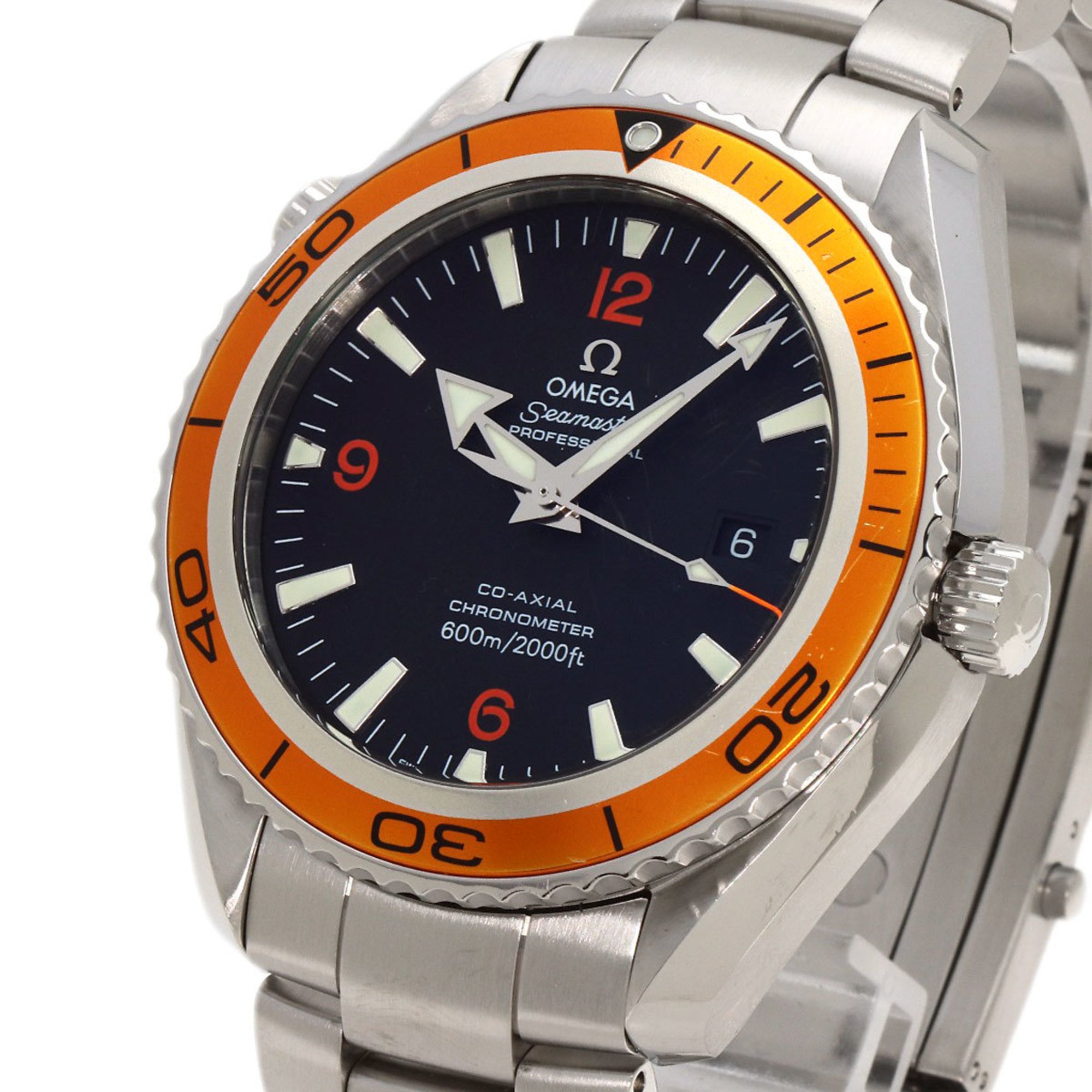 Omega 2208.50 Seamaster Planet Ocean Watch Stainless Steel SS Men's