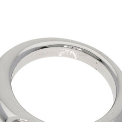 Cartier C de Solitaire Diamond #49 Ring, K18 White Gold, Women's