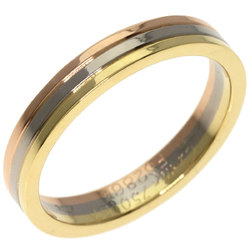 Cartier Three Color #57 Ring, K18 Yellow Gold, K18WG, K18PG, Women's