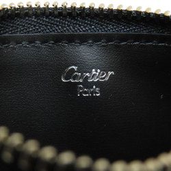 Cartier metal wallet/coin case leather ladies