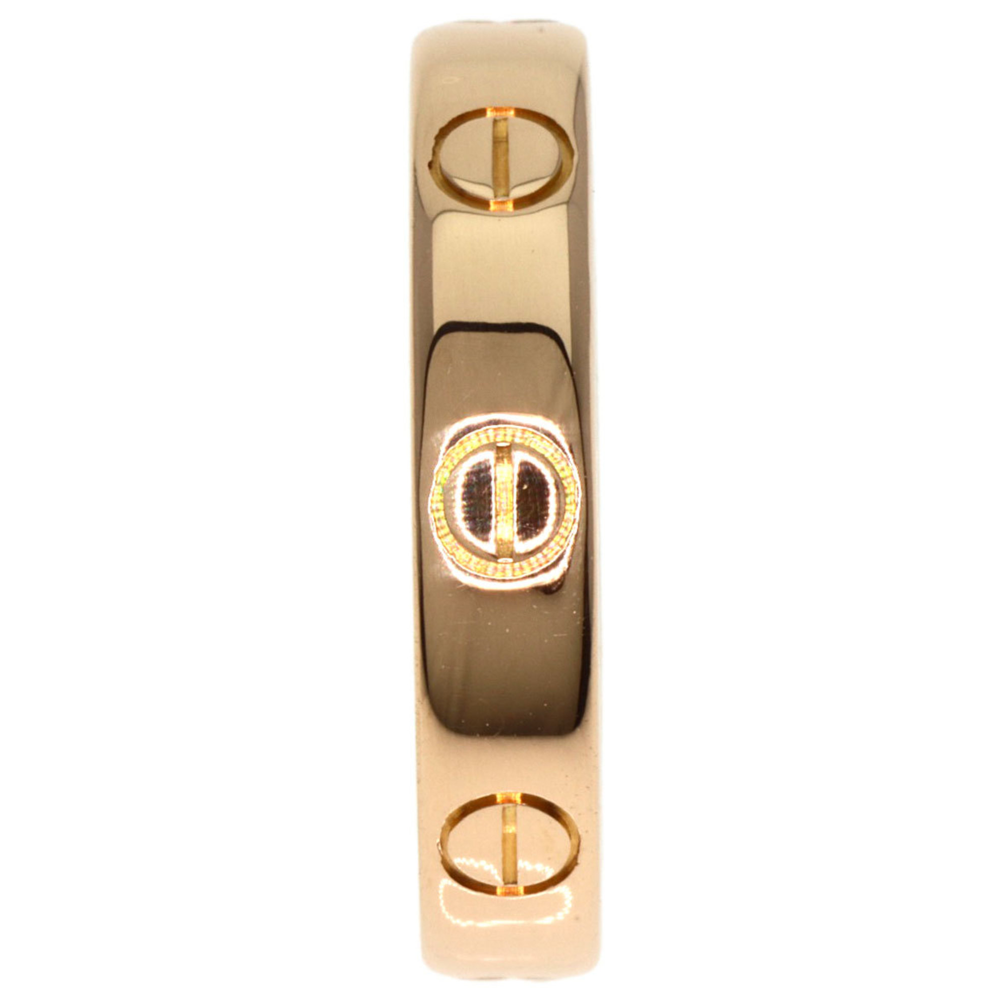 Cartier Love Ring #51 Ring, K18 Pink Gold, Women's