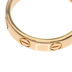 Cartier Love Ring #51 Ring, K18 Pink Gold, Women's