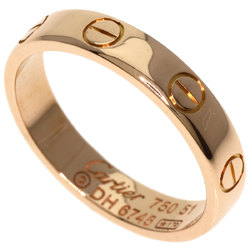 Cartier Love Ring #51 Ring, K18 Pink Gold, Women's
