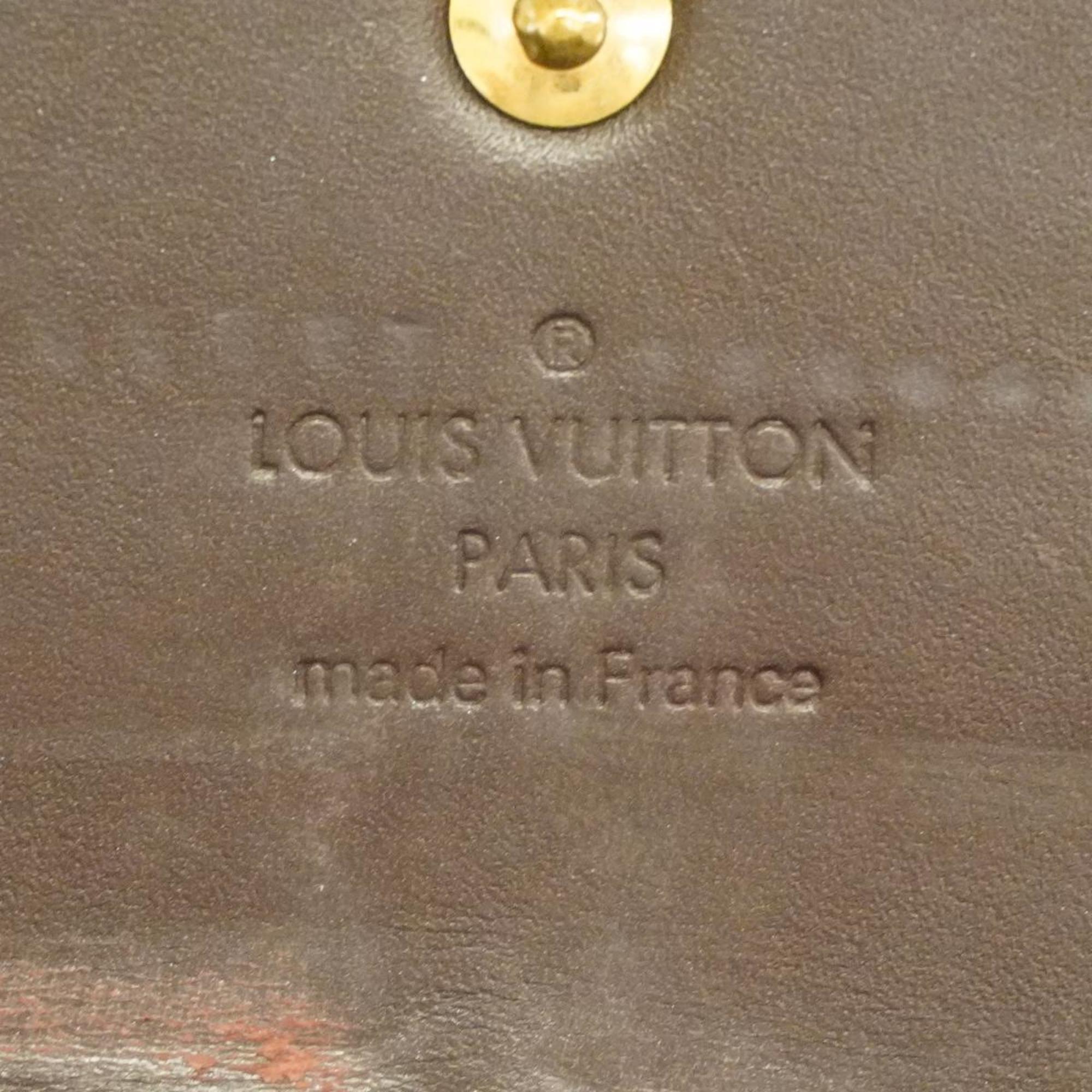 Louis Vuitton Long Wallet Vernis Portefeuille Sarah M90152 Amarante Ladies