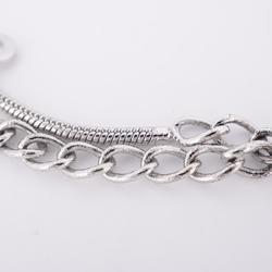 Christian Dior Necklace D Metal Silver Women's