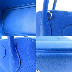 Hermes Bolide 31 Blue Handbag Taurillon Women's