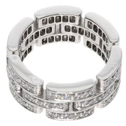Cartier Maillon Panthere Full Diamond Ring, 18K White Gold, Women's