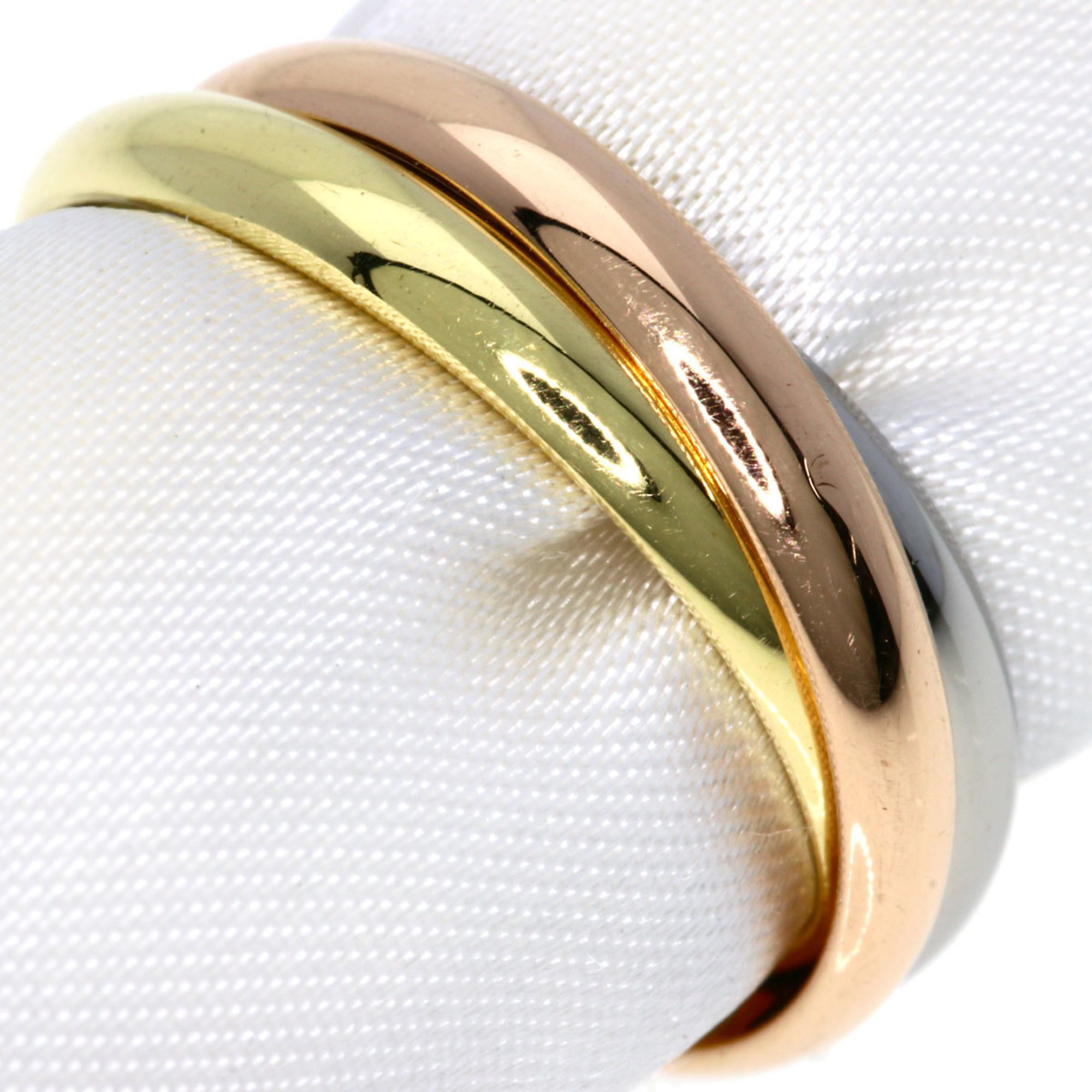 Cartier Trinity SM #49 Ring, K18 Yellow Gold, K18WG, K18PG, Women's
