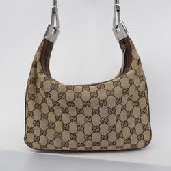 Gucci Shoulder Bag GG Canvas 001 3812 Brown Women's