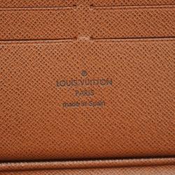 Louis Vuitton Long Wallet Monogram Zippy Organizer M62581 Brown Men's Women's