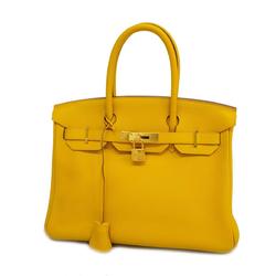 Hermes handbag Birkin 30 C stamp Togo Jaune Ambre ladies