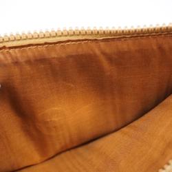 Celine clutch bag macadam brown beige women's