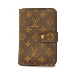 Louis Vuitton Wallet Monogram Porte Papier Zip M61207 Brown Men's Women's