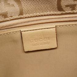 Gucci Shoulder Bag Jumbo GG 001 3805 Canvas Beige Women's