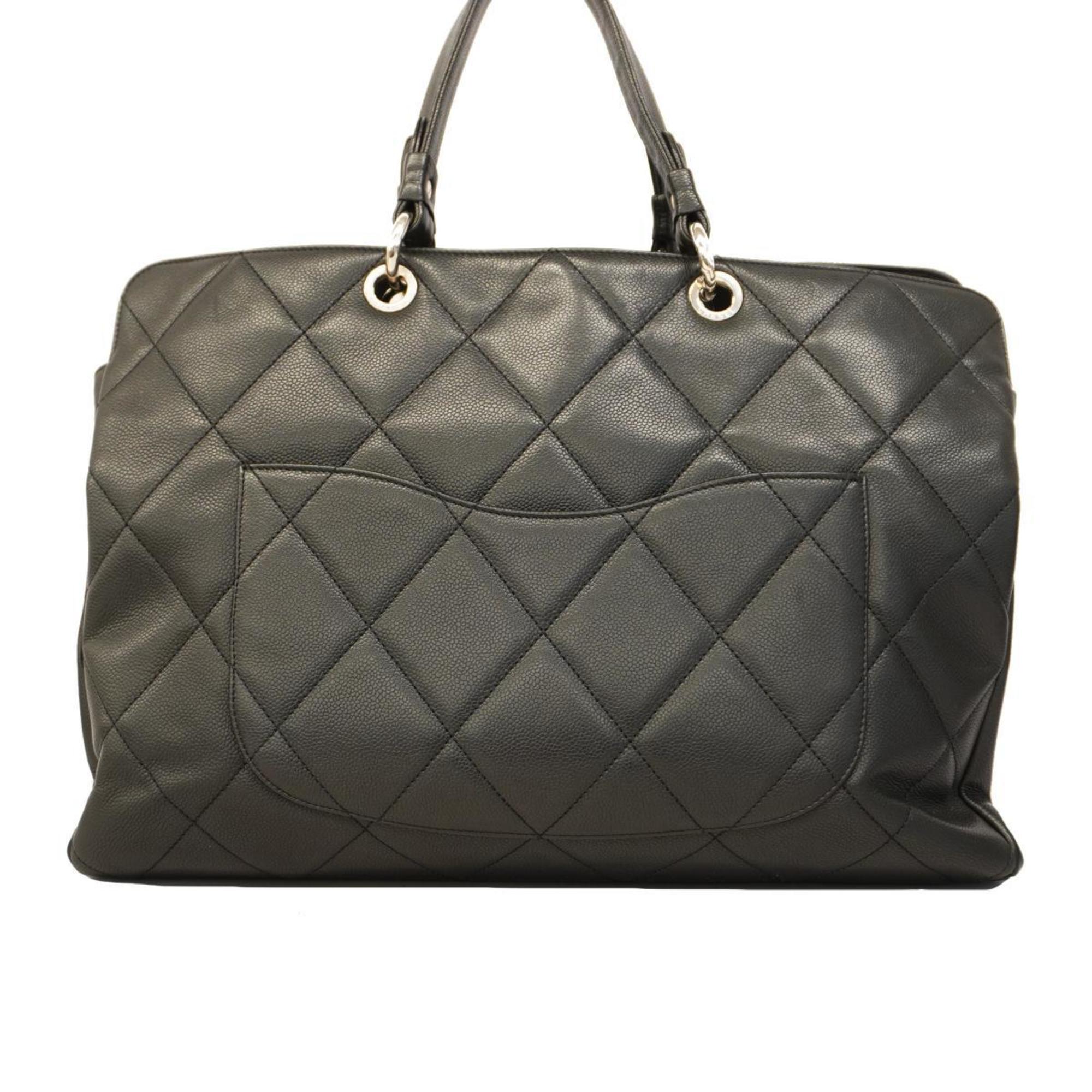 Chanel handbag, Matelasse, caviar skin, black, for men and women