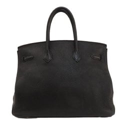 Hermes Birkin 35 Black Handbag Togo Women's