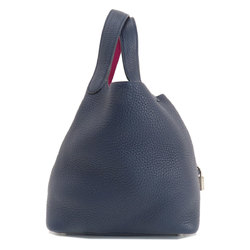 Hermes Picotin Lock PM Blue Nuit Rose Purple Handbag Taurillon Swift Women's