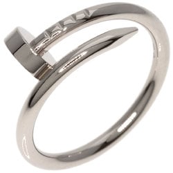 Cartier Juste un Clou Small #48 Ring, K18 White Gold, Women's