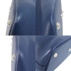 Hermes Bolide 31 Blue Ankle Handbag Taurillon Women's