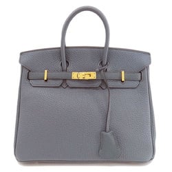 Hermes Birkin 25 Blue Orange Handbag Togo Women's