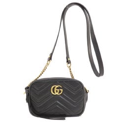 Gucci 448065 GG Marmont Bag Shoulder Calfskin Women's