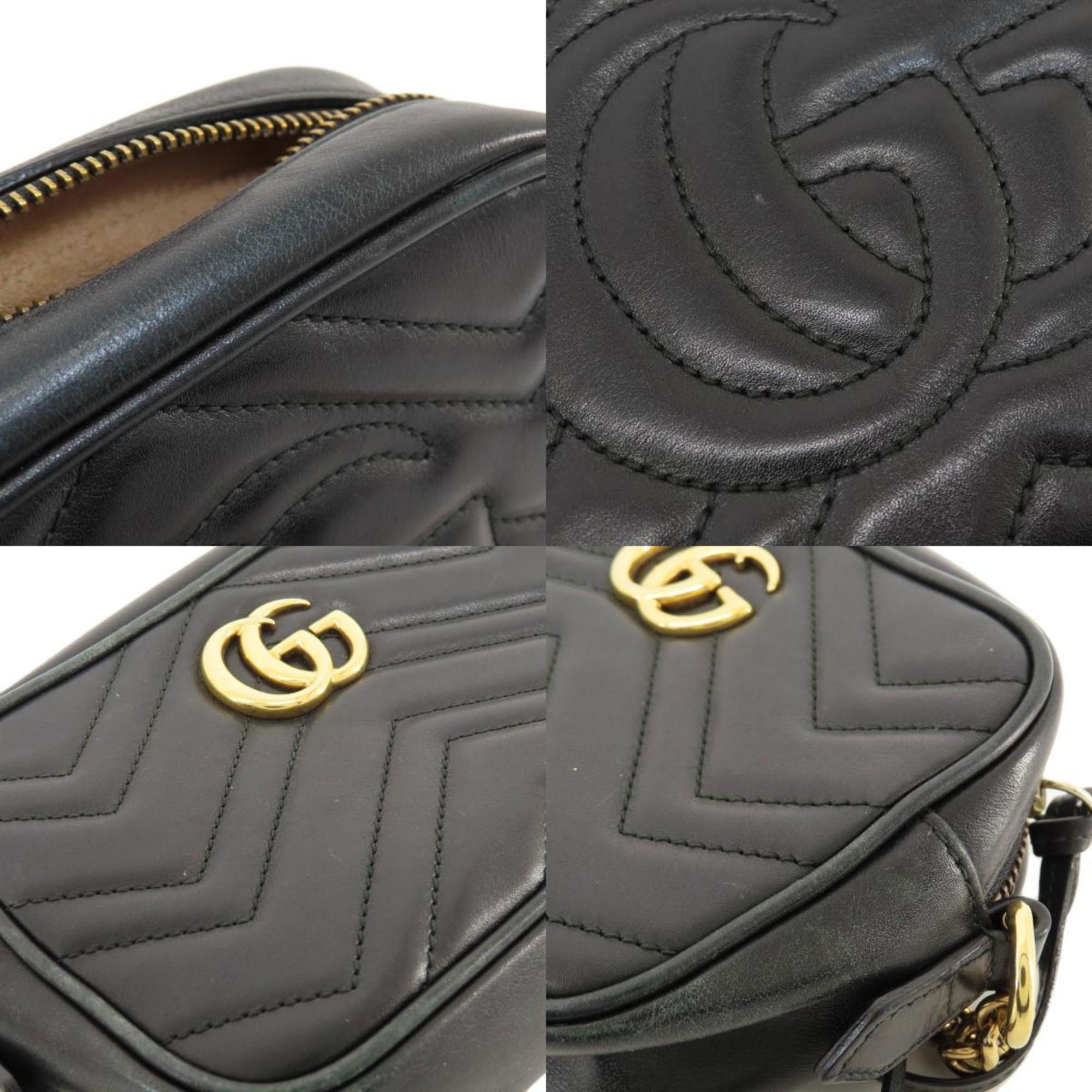 Gucci 448065 GG Marmont Bag Shoulder Calfskin Women's