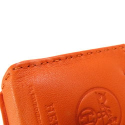 Hermes Bag Charm Sac Orange Fou Keychain Agnès Milo Women's