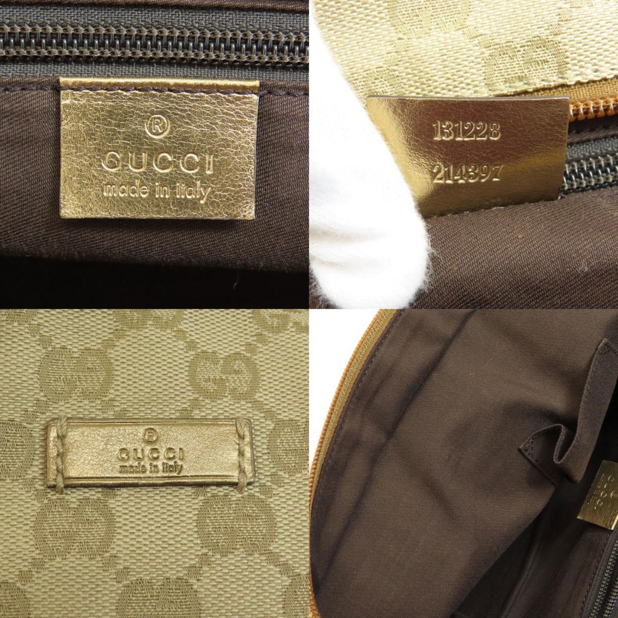 Gucci 131228 GG Handbag Canvas Women's