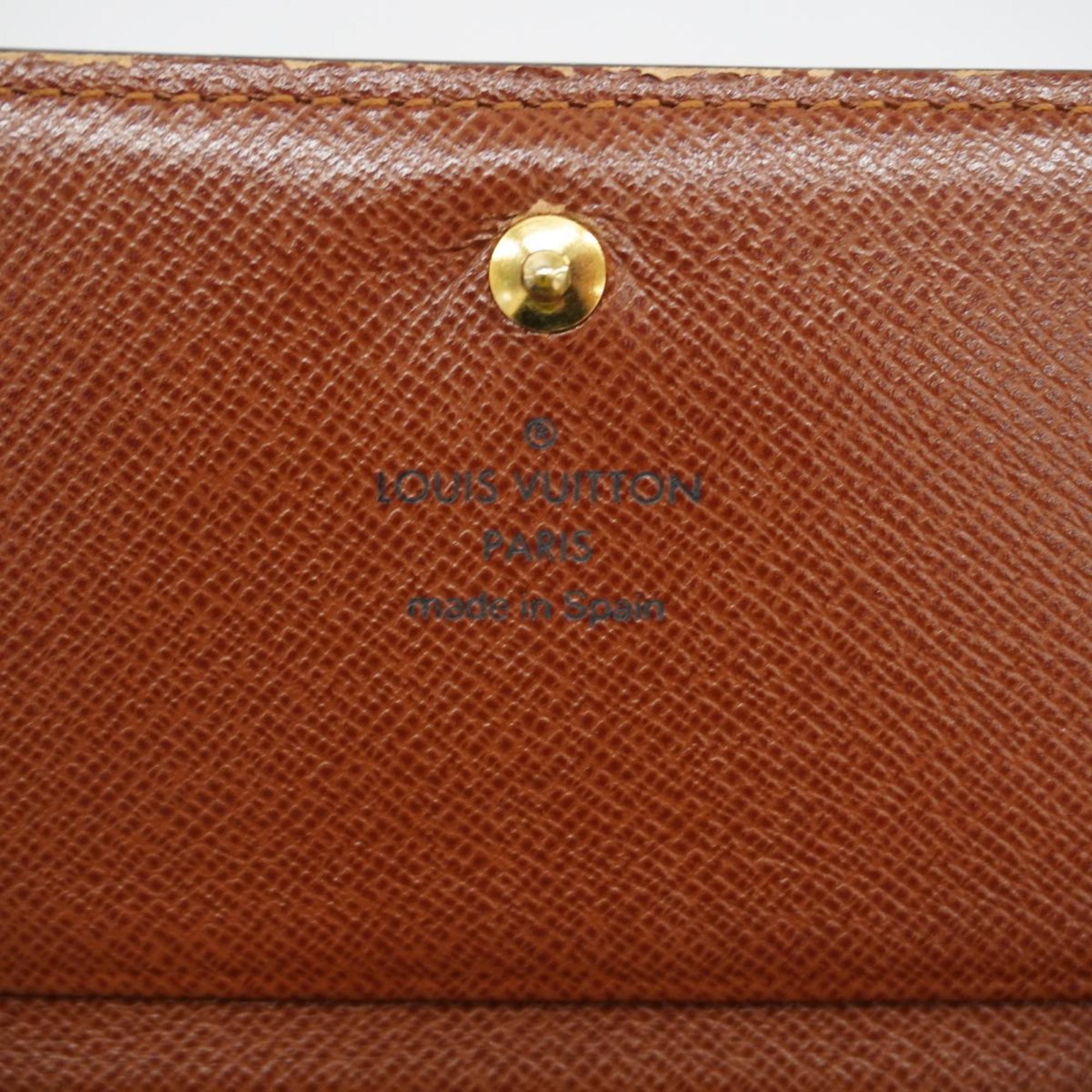Louis Vuitton Wallet Monogram Porte Monnaie Bietre Sor M61730 Brown Men's Women's