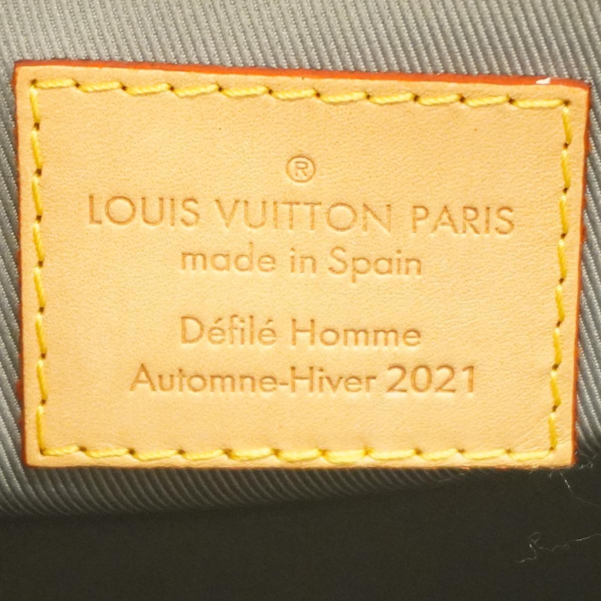 Louis Vuitton Tote Bag Monogram Mirror Sac Plat M45884 Silver Women's