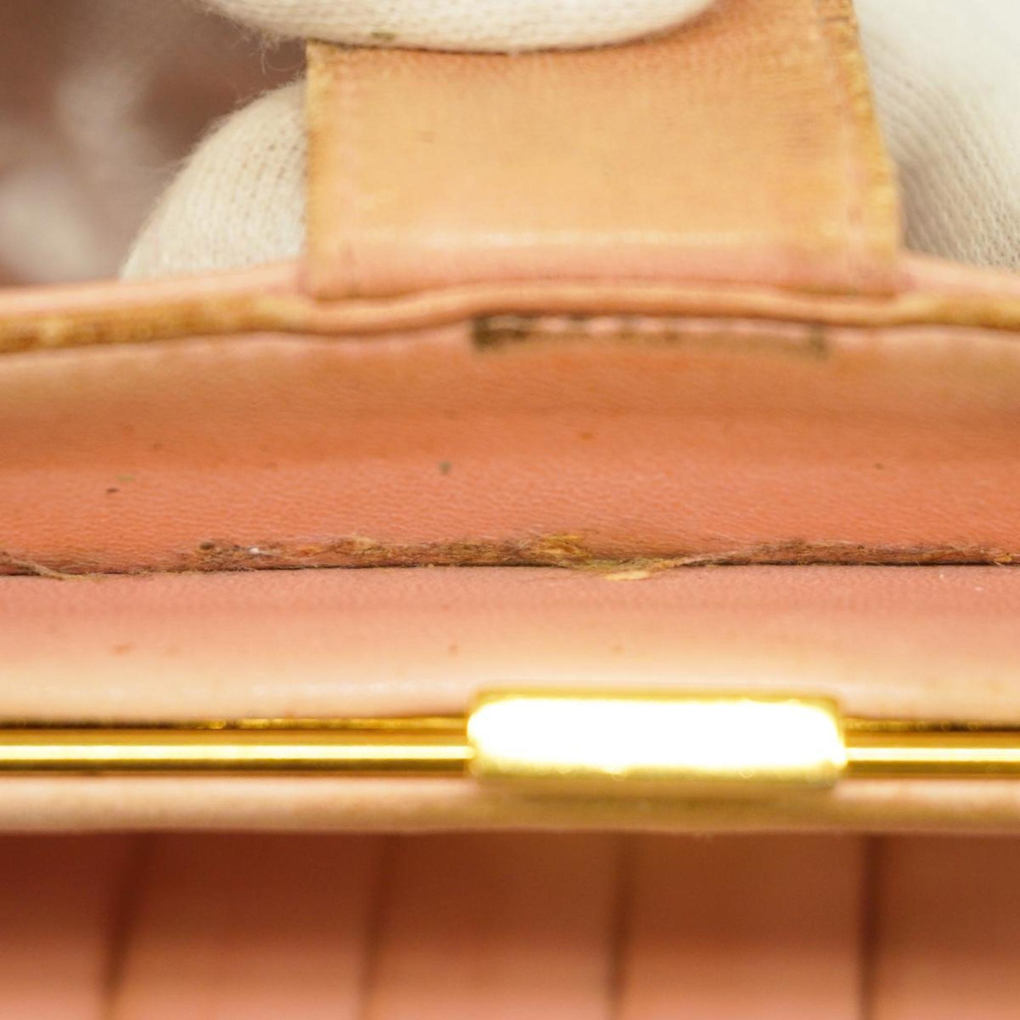 Chanel long wallet caviar skin pink ladies