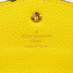 Louis Vuitton Long Wallet Monogram Empreinte Portefeuille Curieuse M60566 Citron Ladies