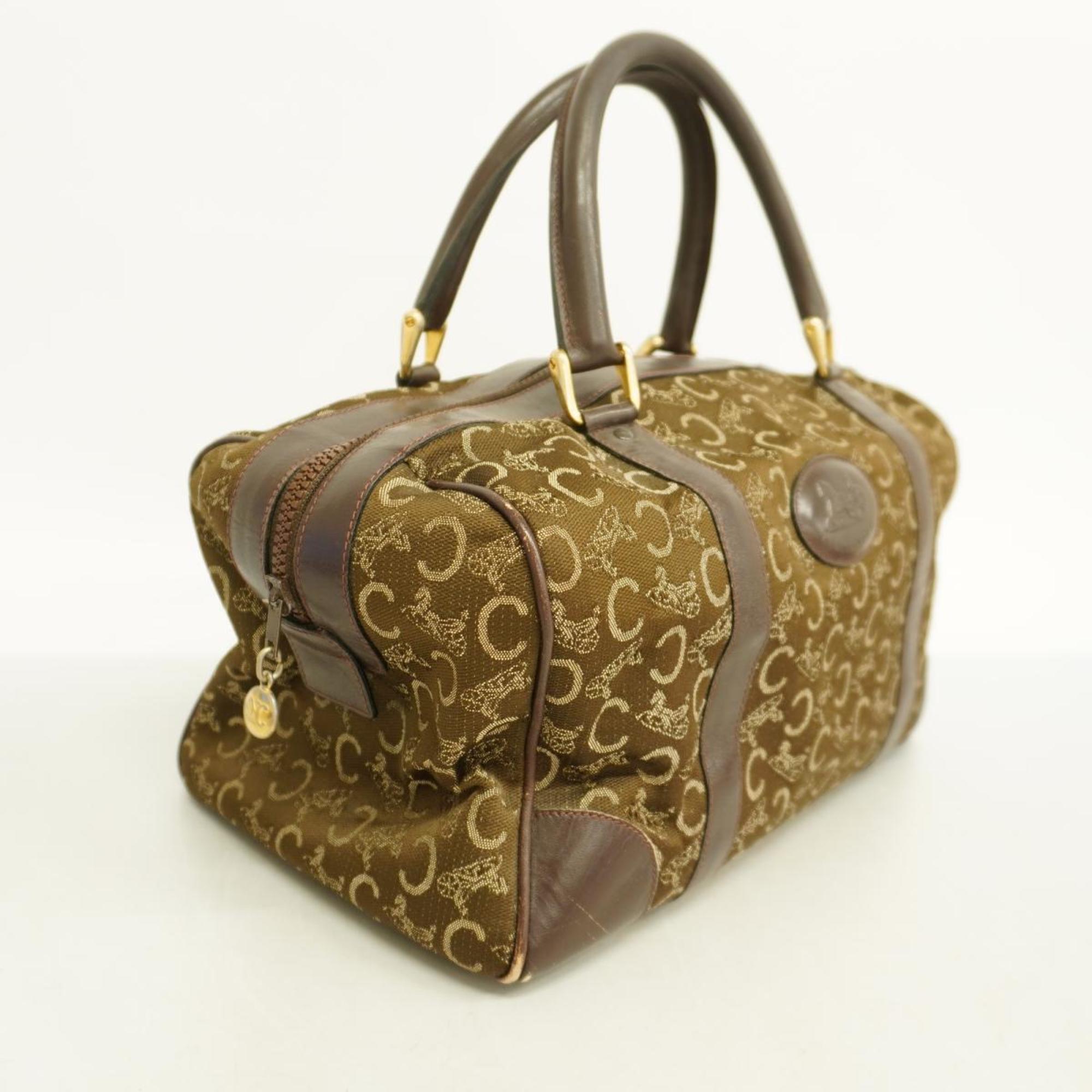 Celine handbag C Macadam canvas brown ladies