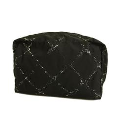 Chanel pouch, old travel, nylon, black, ladies