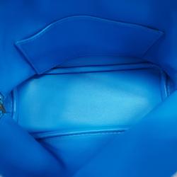 Hermes handbag Bolide W stamped Evercolor Blue Zanzibar for women