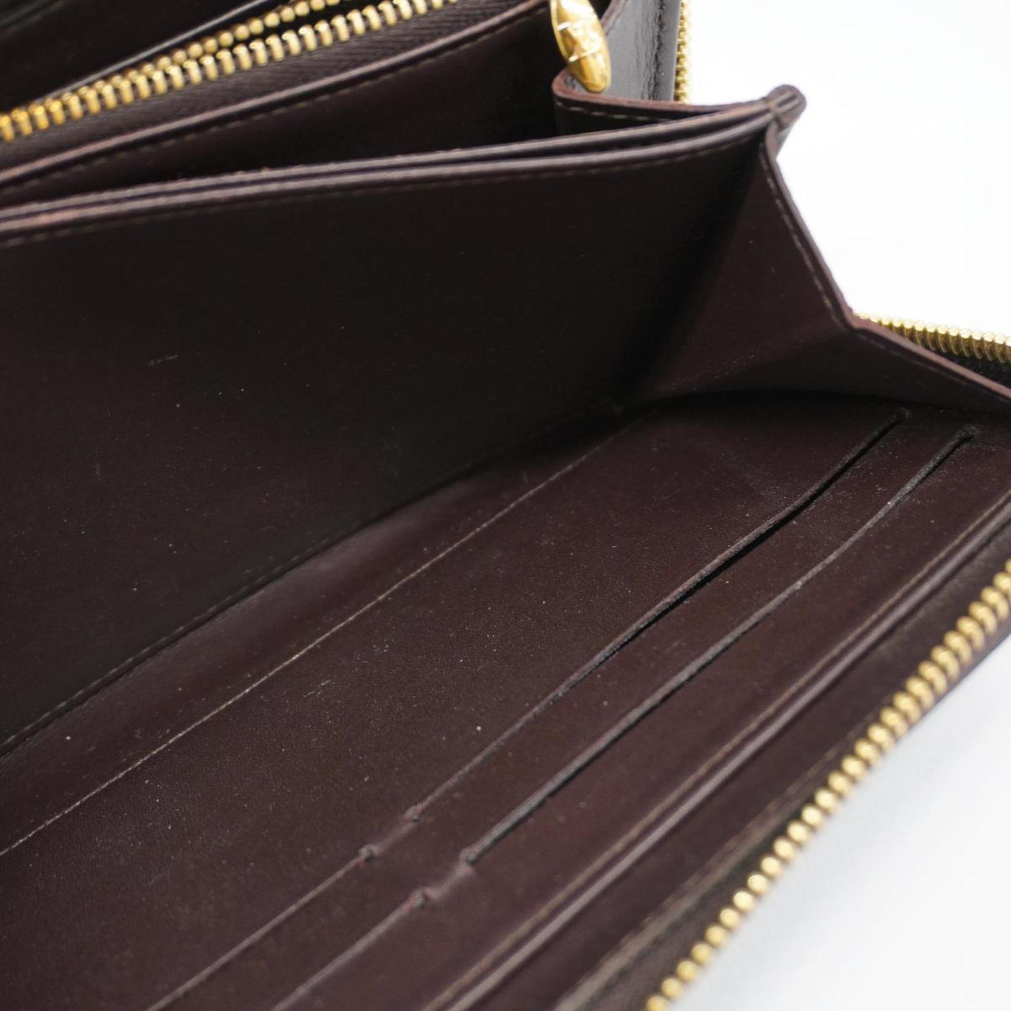 Louis Vuitton Long Wallet Vernis Zippy M93522 Amarante Ladies