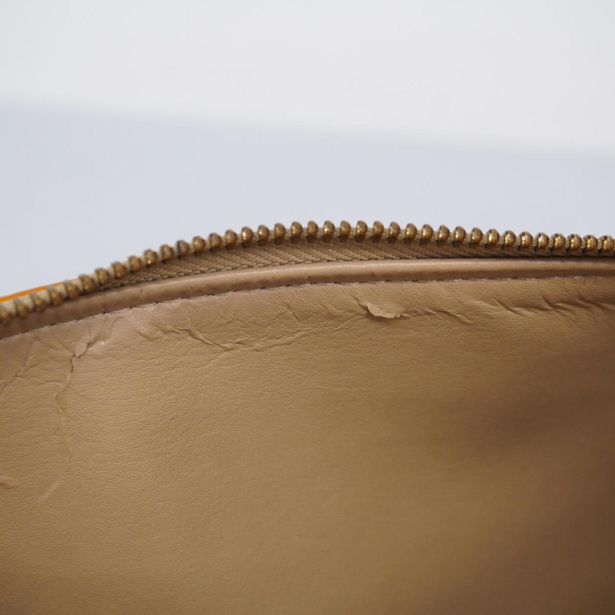 Louis Vuitton Handbag Vernis Bedford M91006 Beige Women's