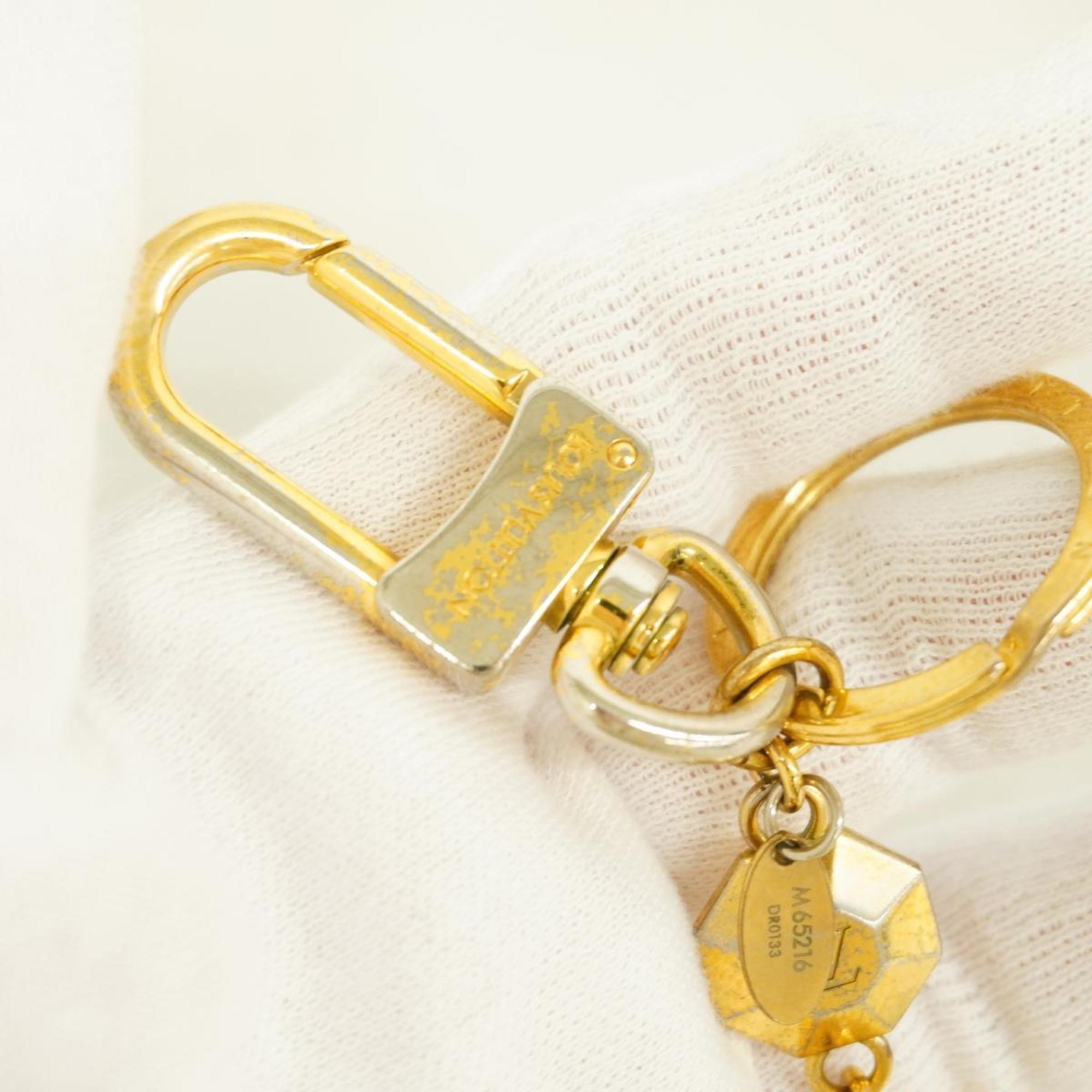 Louis Vuitton Keychain LV Facet M65216 Gold Women's