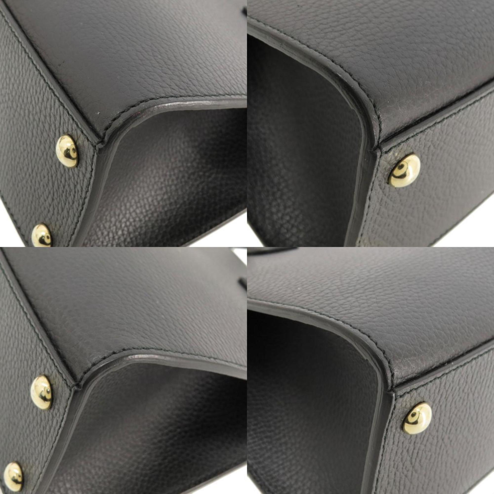 Gucci 431571 Interlocking G Handbag Leather Women's