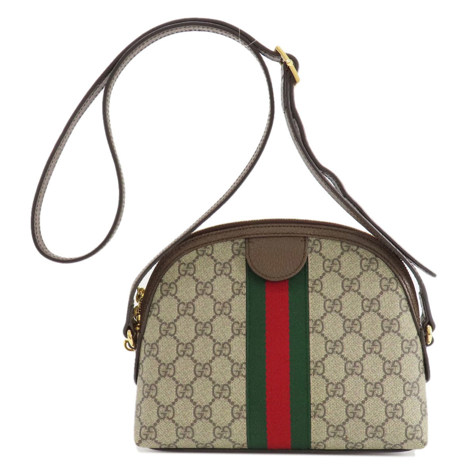 Gucci 499621 GG Sherry Line Shoulder Bag Leather Women's