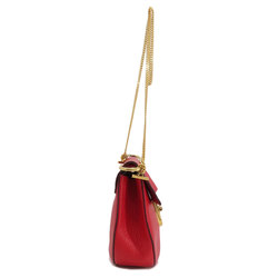 Chloé Chloe Chain Shoulder Bag Leather Women's