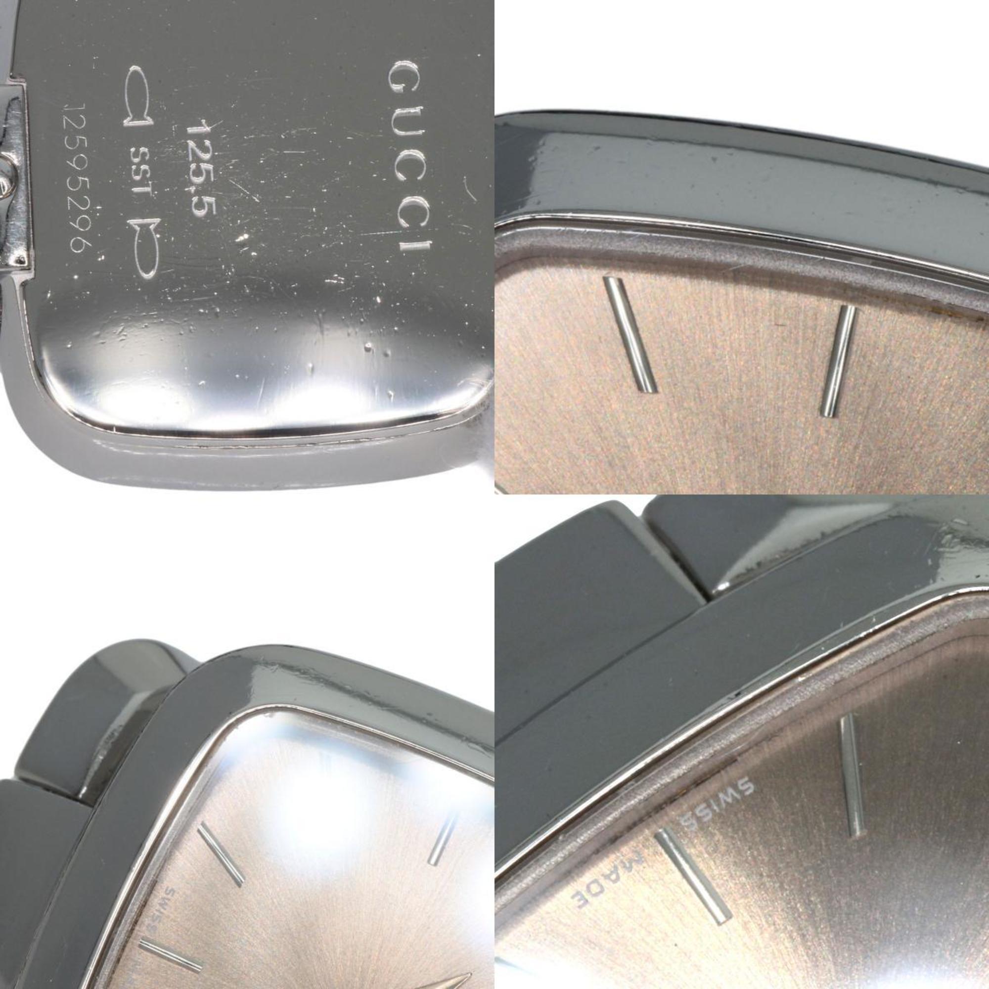 Gucci YA125.5 G Collection Watch Stainless Steel SS Ladies