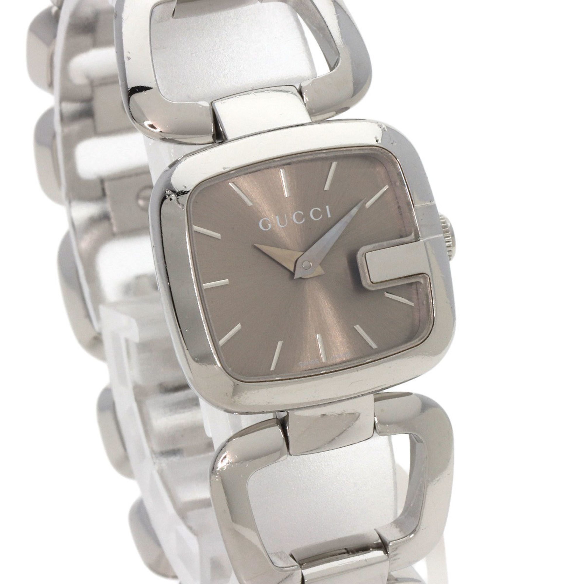 Gucci YA125.5 G Collection Watch Stainless Steel SS Ladies