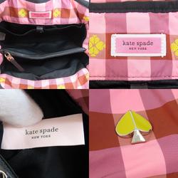 Kate Spade Checkered Handbag Nylon Material Women's