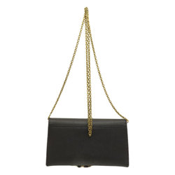 Christian Dior Chain Wallet Long Leather Women's
