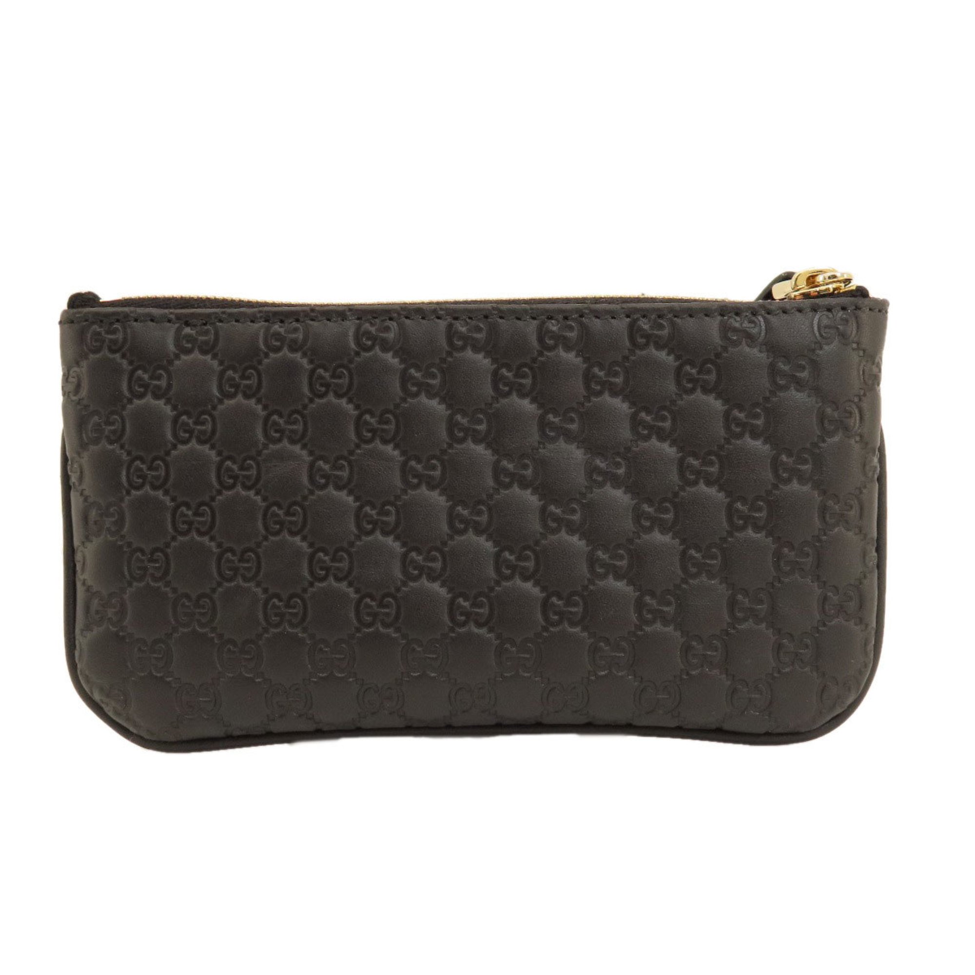 Gucci Micro GG Wallet/Coin Case Leather Women's