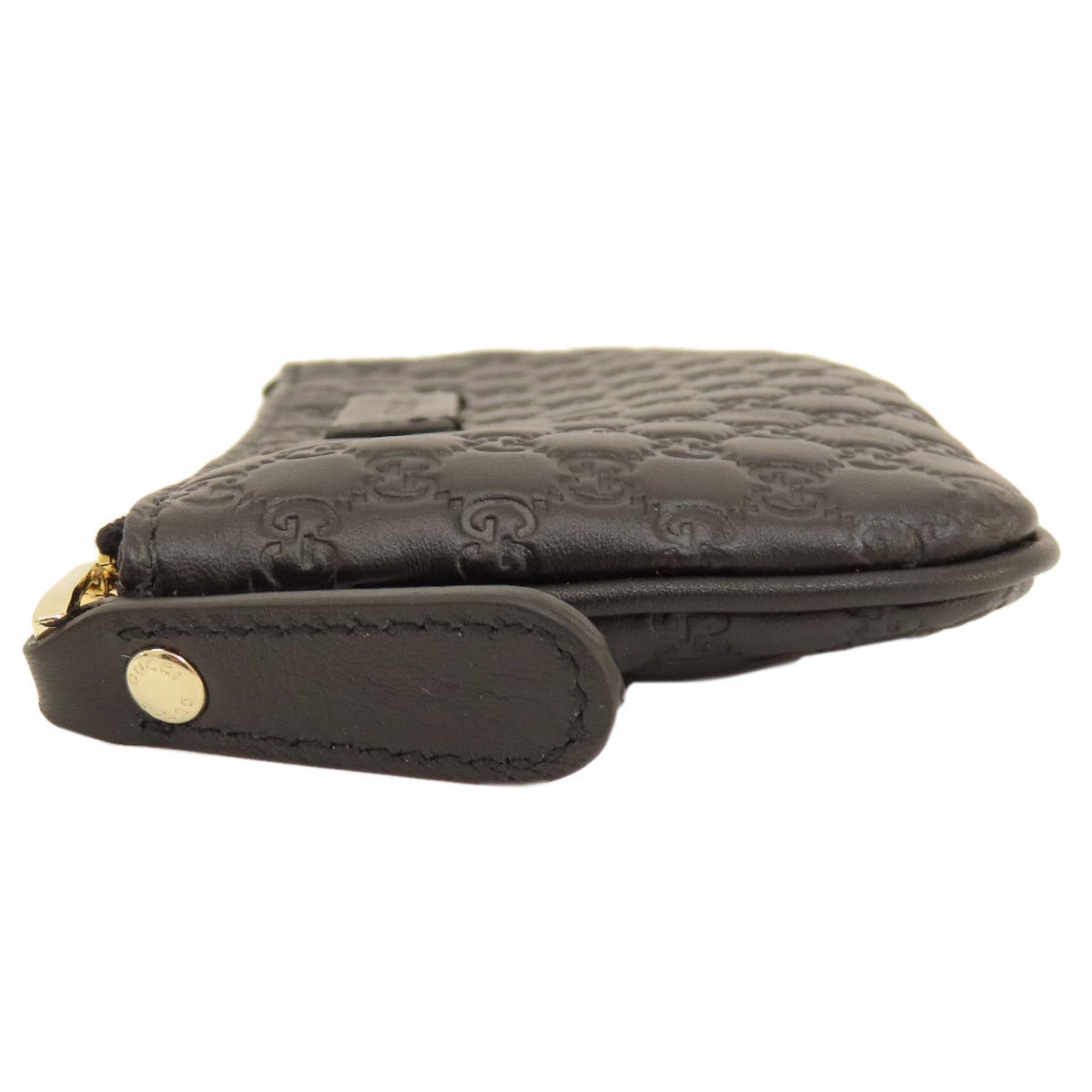 Gucci Micro GG Wallet/Coin Case Leather Women's